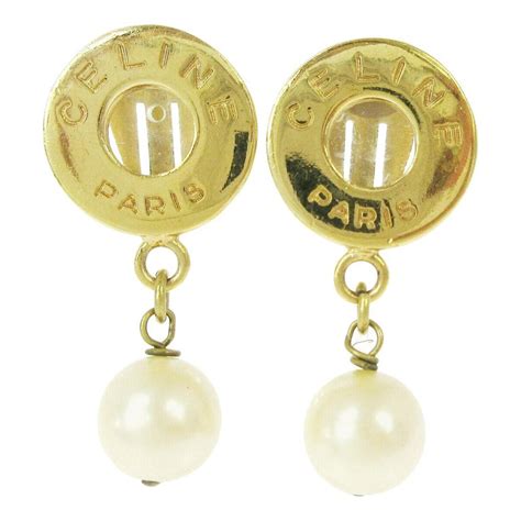 Pearl earrings Celine Gold in Pearl 